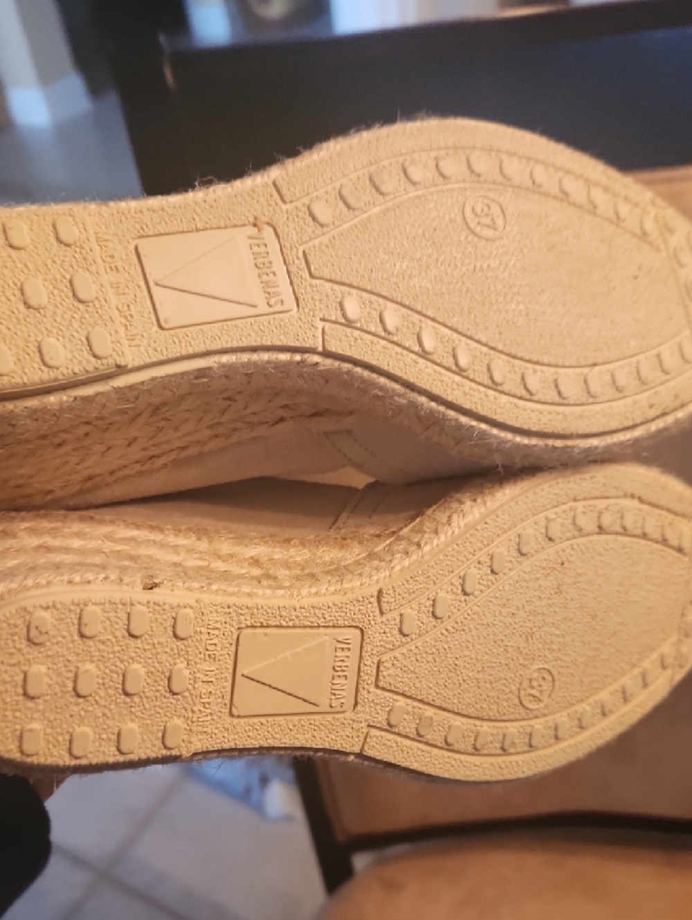 Casual Espadrille Wedge Pumps in Light Taupe - Picture 14 of 17